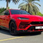 Rent Red Lamborghini Urus Dubai